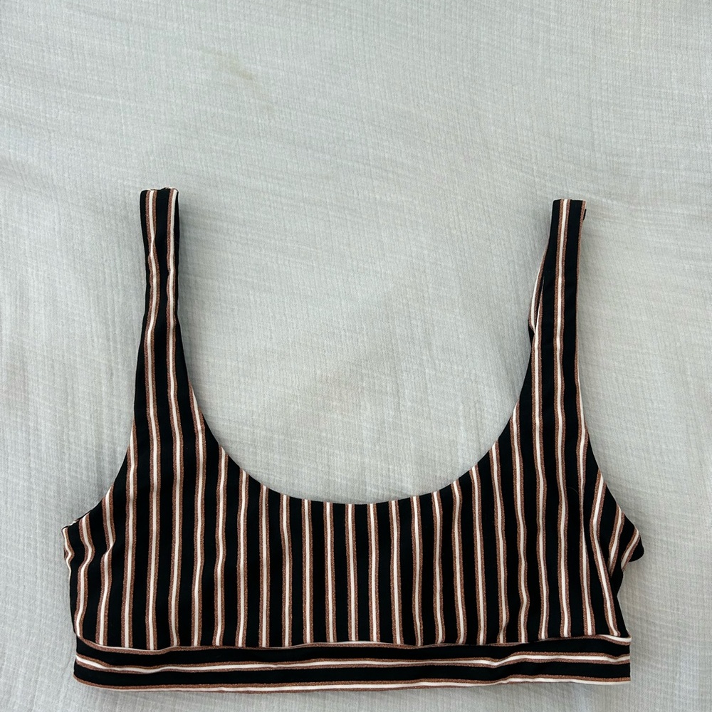 L*Space Striped Bikini Top